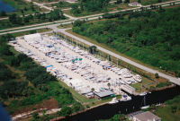 Aerial view of Charlotte Harbor Boat Storage